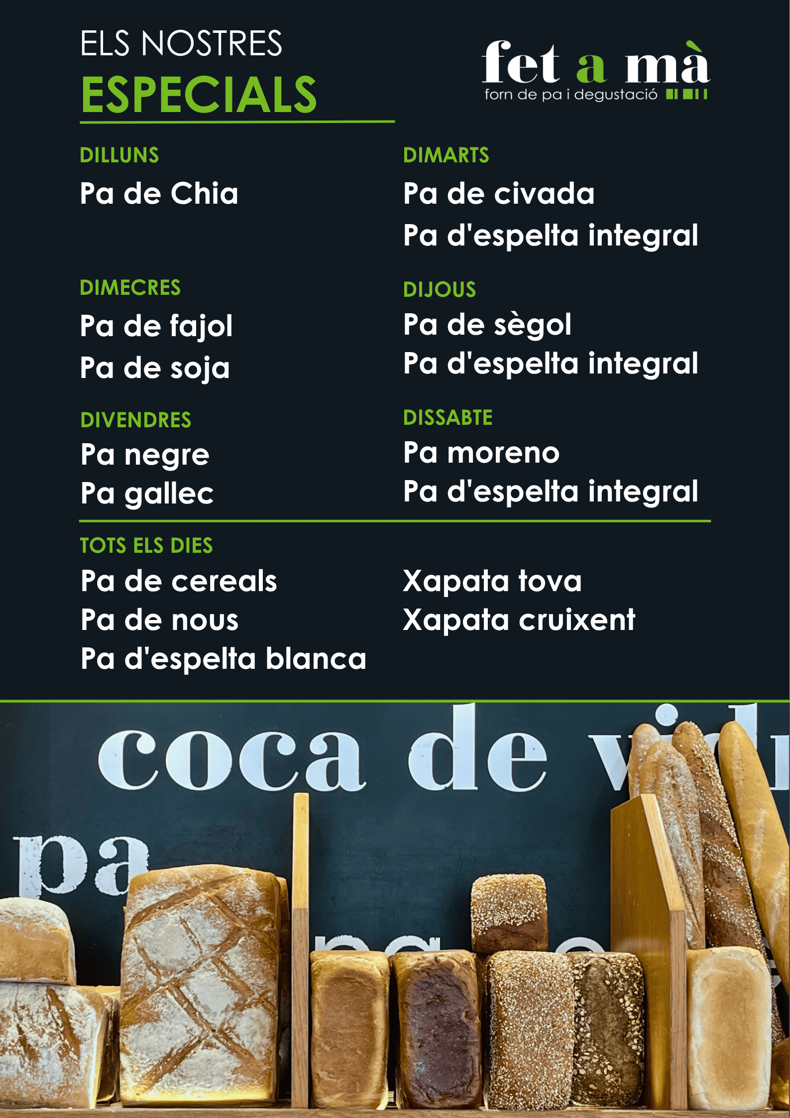 pa especials Fet a Mà